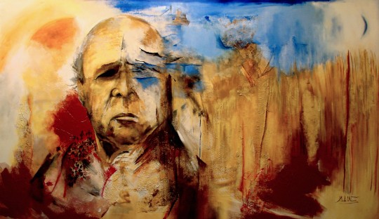 'Eugénio de Andrade, o Poeta' 150x260cm