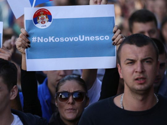 Kosovska-Mitrovica-protest-Unesco-9