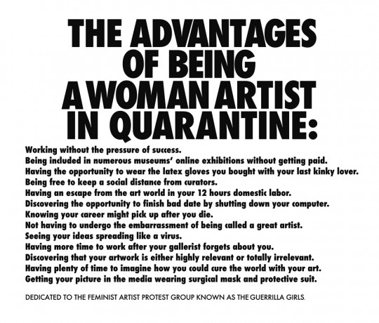 0001.Advantages of Being a Woman Artist in Quarantine