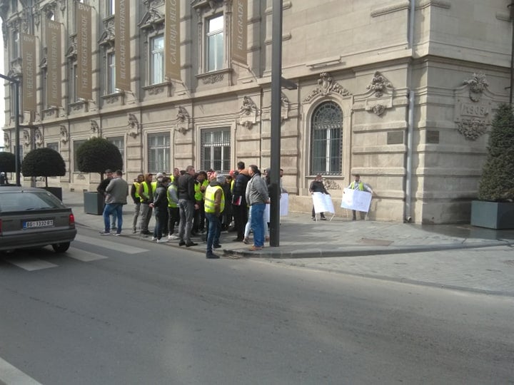 Jovan Jović, Protest radnika Beograda na vodi